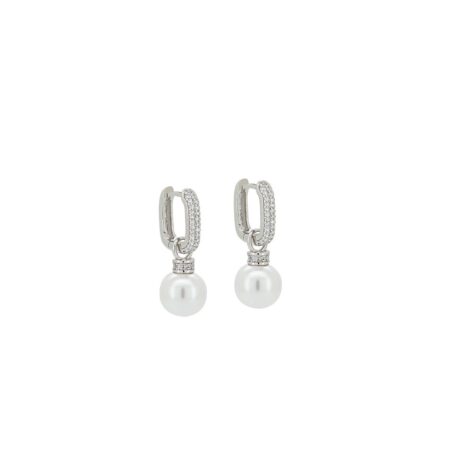 Σκουλαρίκια Κρεμαστά Με Μαργαριτάρι 925