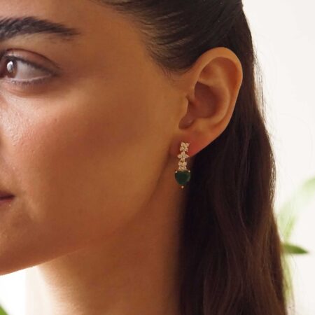 Κρεμαστά Σκουλαρίκια Με Καρδιές 925 Ζιργκόν