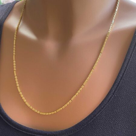 Unisex Χρυσό Κολιέ Λαιμού 14Κ Λουστρέ