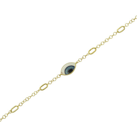 Βραχιόλι Με Μάτι Ασήμι 925