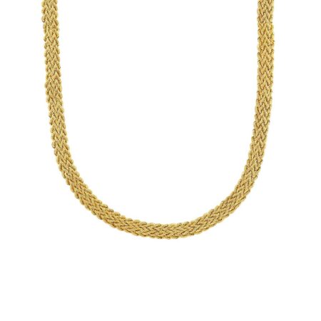 Χρυσό Γυναικείο Κολιέ Με Διαμαντάρισμα 14Κ