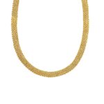 Χρυσό Γυναικείο Κολιέ Με Πλέξη 14Κ