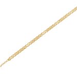 Χρυσό Βραχιόλι Με Μπίλιες Διαμανταρισμένες 14Κ