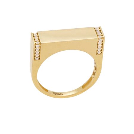 Δαχτυλίδι Χρυσό 14Κ Με Ζιργκόν Πέτρες