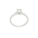 Λευκόχρυσο Μονόπετρο 18Κ Με Διαμάντι