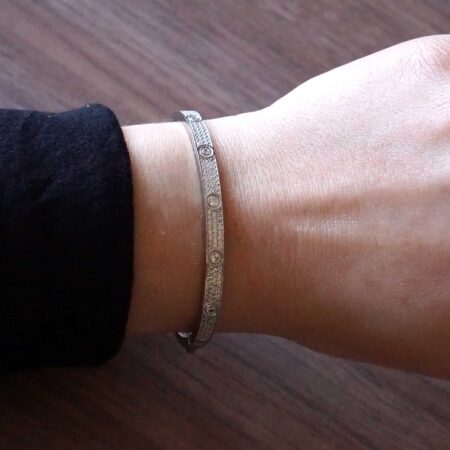 Ασημένια Χειροπέδα Γυναικεία 925 Με Πέτρες Ζιργκόν