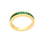 Δαχτυλίδι Μισόβερο Με Σμαράγδια Σε Χρυσό 18Κ