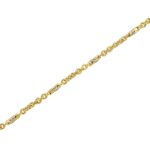 Δίχρωμο Ανδρικό Βραχιόλι Επιχρυσωμένο Σε Ασήμι 925