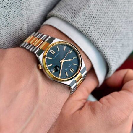 Δίχρωμο Ρολόι Citizen Automatic Με Μαύρο Καντράν (NJ0154-80H)