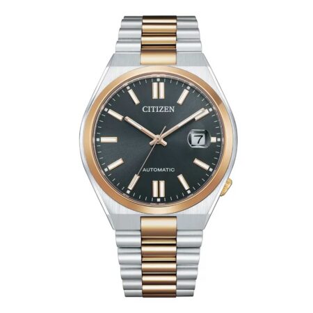 Δίχρωμο Ρολόι Citizen Automatic Με Μαύρο Καντράν (NJ0154-80H)