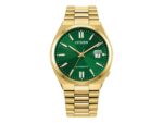 Επίχρυσο Ρολόι Citizen Tsuyosa Automatic Με Πράσινο Καντράν (NJ0152-51X)