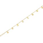 Επίχρυσο Βραχιόλι Αλυσίδα Με Κρεμαστά Μοτίφ Από Ασήμι 925