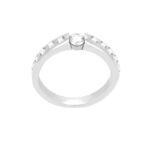 Γυναικείο Δαχτυλίδι Με Διαμάντια Λευκόχρυσο 18Κ