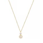 Μενταγιόν Με Ζιργκόν Πέτρες Σε Χρυσό 9Κ