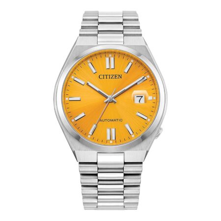 Ρολόι Citizen Automatic Με Κίτρινο Καντράν (NJ0150-56Z)