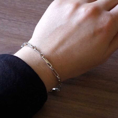 Unisex Βραχιόλι Ασημένιο Αλυσίδα 925