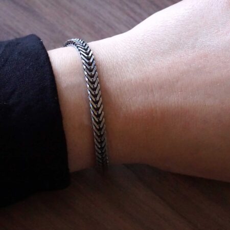 Unisex Βραχιόλι Με Oxyde Σε Ασήμι 925