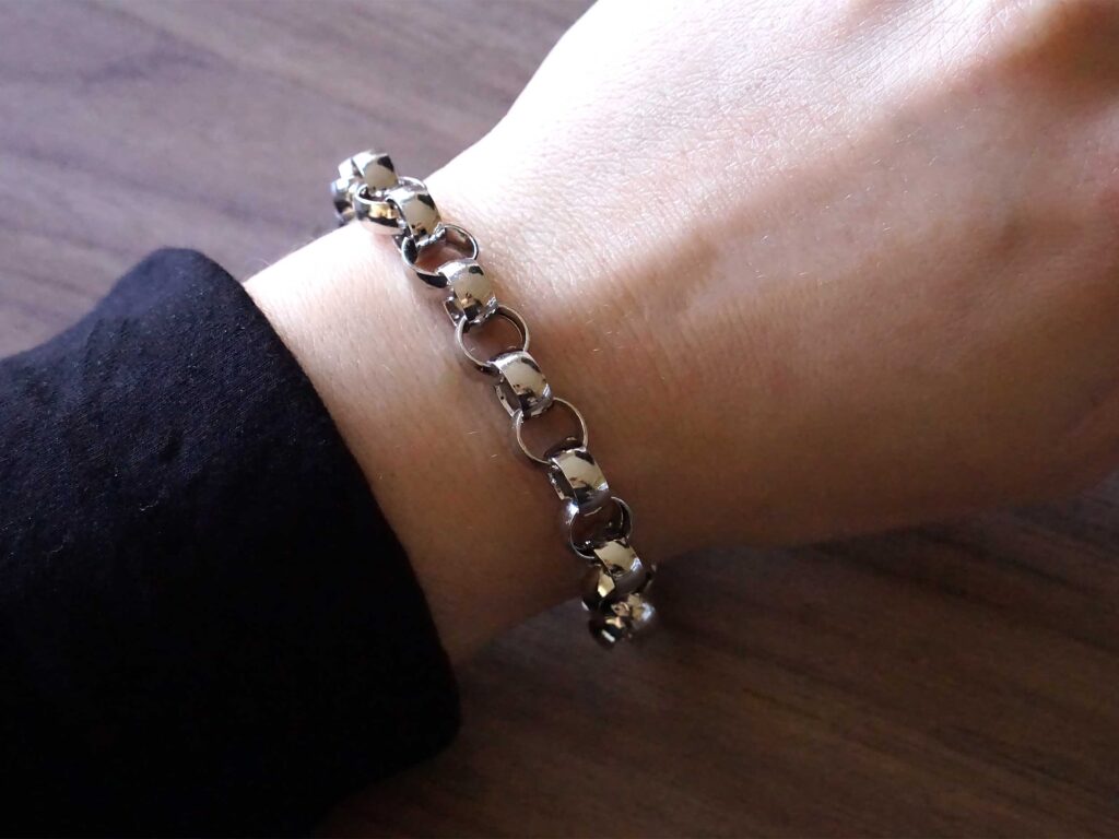 Βραχιόλι Ασημένιο Με Κρίκους 925 Γυναικείο