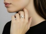 Δαχτυλίδι Με Μαργαριτάρι Και Ζιργκόν Πέτρες Ασήμι 925