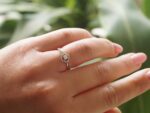 Δίχρωμο Χρυσό Δαχτυλίδι Swarovski 14 Καράτια