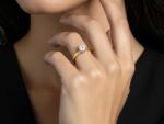 Μονόπετρο Δαχτυλίδι Swarovski Σε Χρυσό 14 Καράτια