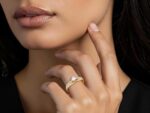 Swarovski Χρυσό Δαχτυλίδι Δίχρωμο 14 Καράτια