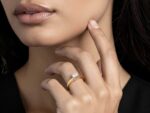 Swarovski Χρυσό Δαχτυλίδι Μονόπετρο 14 Καρατίων Σε Διχρωμία