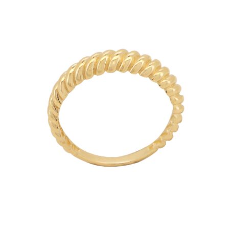 Δαχτυλίδι Στριφτό Σε Χρυσό 14Κ