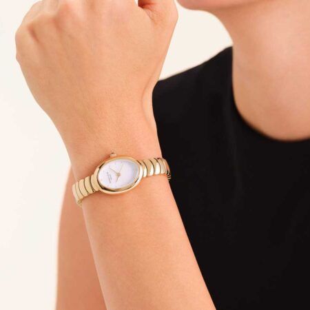 Γυναικείο Ρολόι Rosefield Oval Gold OVWGSG-OV19