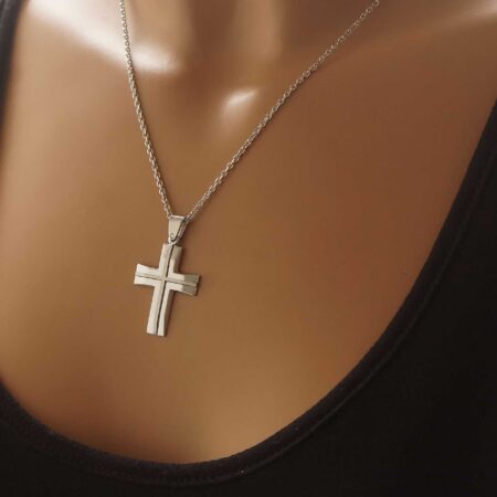 Unisex Ασημένιος Σταυρός 925