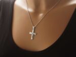 Unisex Ασημένιος Σταυρός Με Εσταυρωμένο 925
