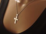Unisex Σταυρός Ασημένιος 925 Με Χρυσό 14Κ Σε Διχρωμία